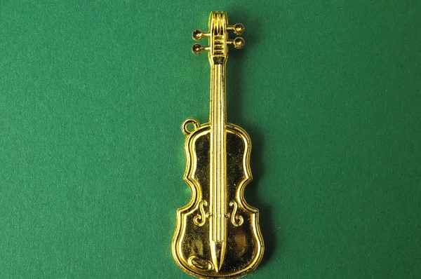 ゴールド ヴァイオリン — ストック写真