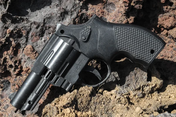 Pistola de plástico del revólver — Foto de Stock