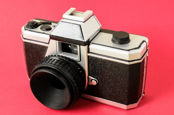 Classic 35mm Plastic Toy Photo Camera — Stock Photo, Image