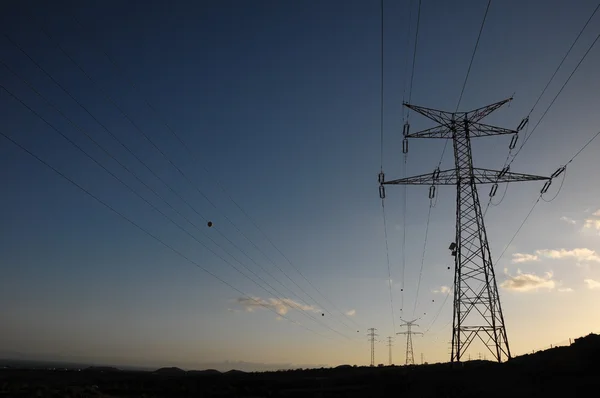 Biegun energii elektrycznej — Zdjęcie stockowe