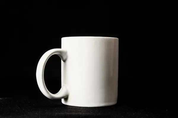 Coffee cup isolated on black... — Stock Photo, Image