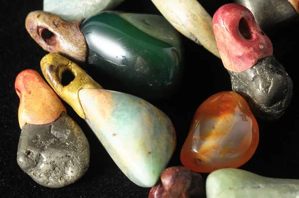 Colored Semi Precious Stones — Stock Photo, Image