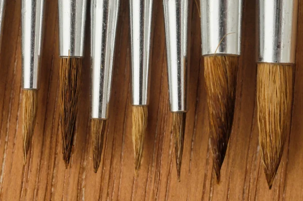 Nova textura de pincel de madeira diferente — Fotografia de Stock