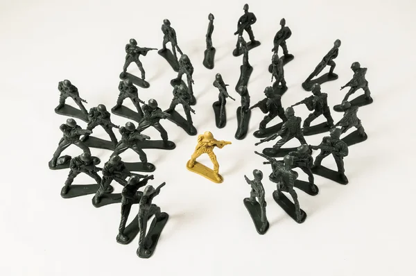 Plastic Lead Soldiers — Stock Photo, Image