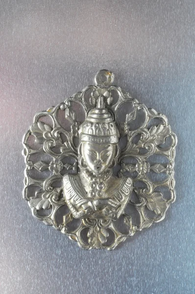 Srebrny Budda wisior Jewel — Zdjęcie stockowe