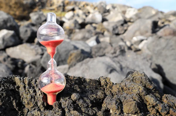 Sanduhr aufgegeben — Stockfoto