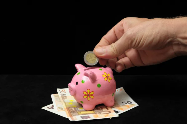 Pink Pig Piggy Bank — Stock Photo, Image