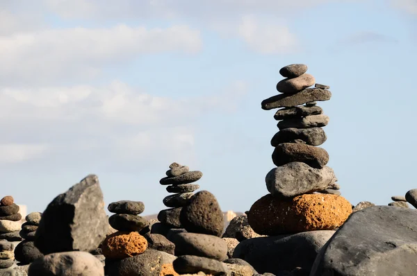 The Buddhist Traditional Stone Pyramids — Stock Photo, Image