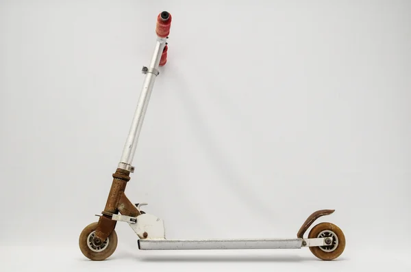 Металлический скутер для детей — стоковое фото