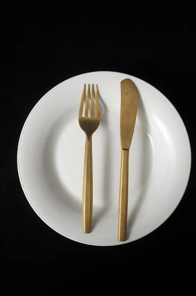 빈티지 실버 flatware — 스톡 사진