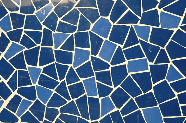 Azul e Branco Textura Mosaic — Fotografia de Stock