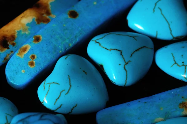 Blue Howlite Turquoise Gem Stone — Stock Photo, Image