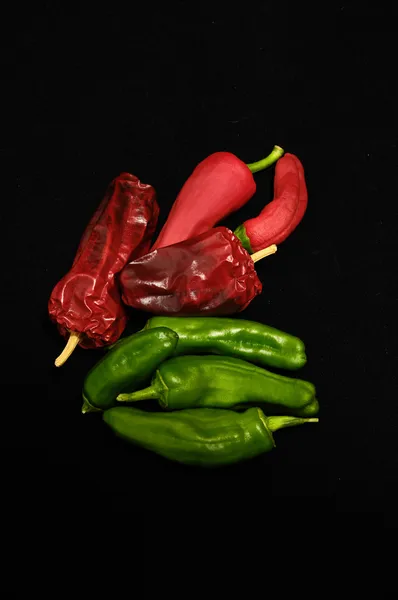 Hete chili pepers — Stockfoto