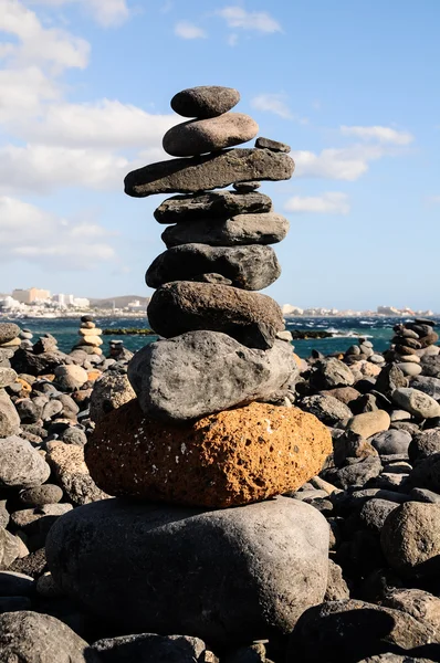 The Buddhist Traditional Stone Pyramids — Stock Photo, Image