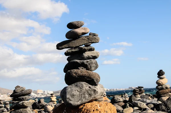 The Buddhist Traditional Stone Pyramids — Stock Photo, Image