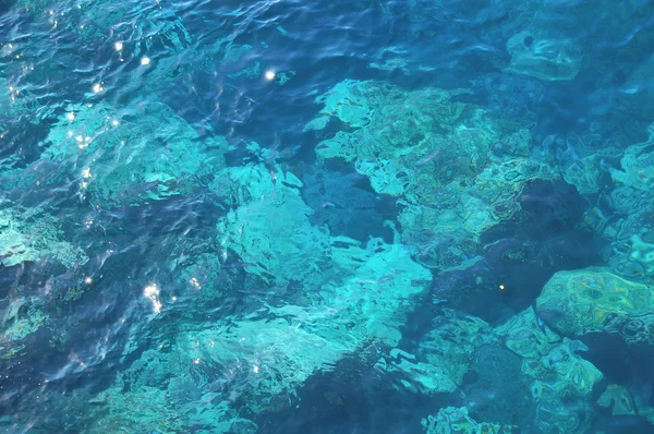 Textura de ondas de agua azul — Foto de Stock