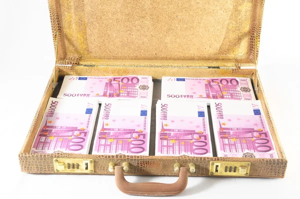 Suitcase Full of Banknotes — Stock Photo, Image