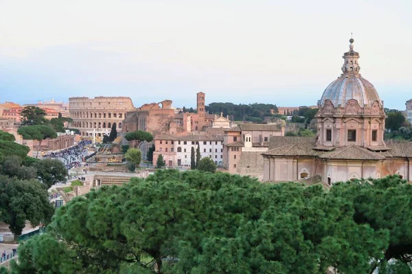 Widok Rzymskiego Włoch Zdjęcie Jako Tło Obraz Cyfrowy — Zdjęcie stockowe