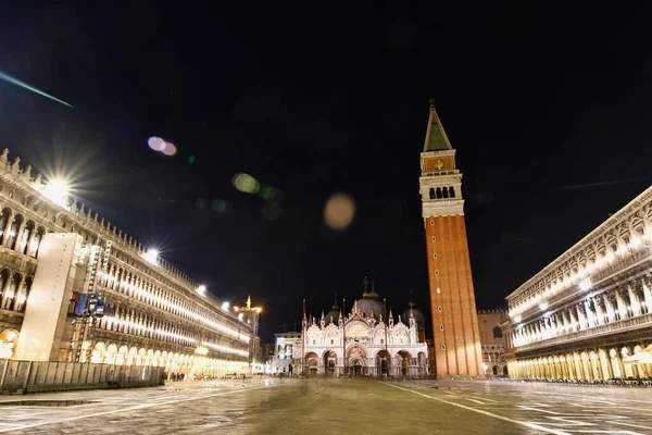 Βενετία Νύχτα Φωτογραφία Φόντο Ψηφιακή Εικόνα — Φωτογραφία Αρχείου