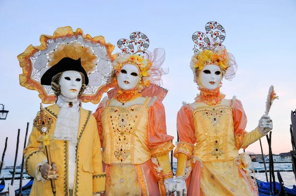 Masque Traditionnel Carnaval Venise Avec Décoration Colorée — Photo