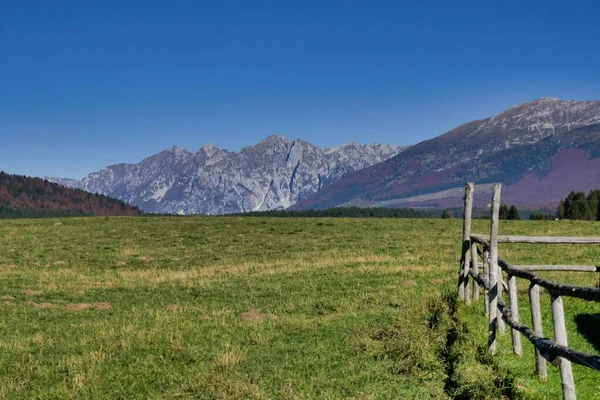 Krajina Alpách Foto Jako Pozadí Digitální Obraz — Stock fotografie
