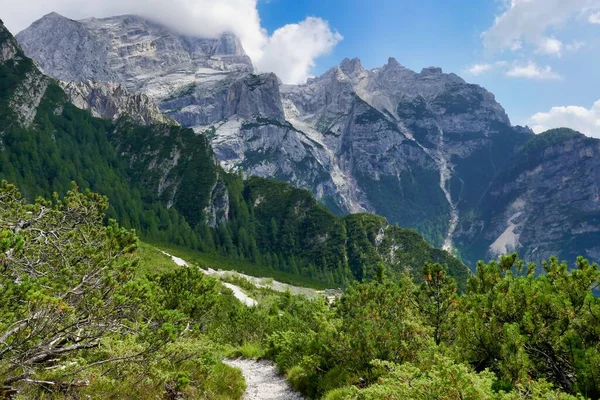 Vista Dos Alpes Foto Como Fundo Imagem Digital — Fotografia de Stock
