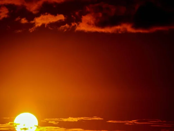 Сонце Сідає Атлантичний Океан Острові Тенерифе Іспанія — стокове фото