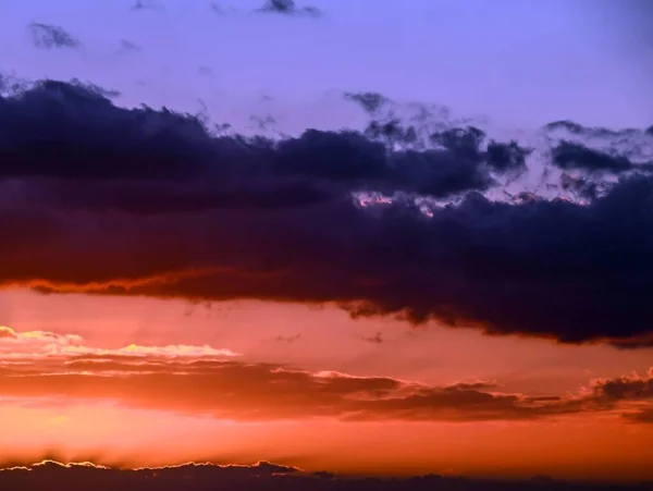 Pôr Sol Oceano Atlântico Tenerife Ilha Canária Espanha — Fotografia de Stock