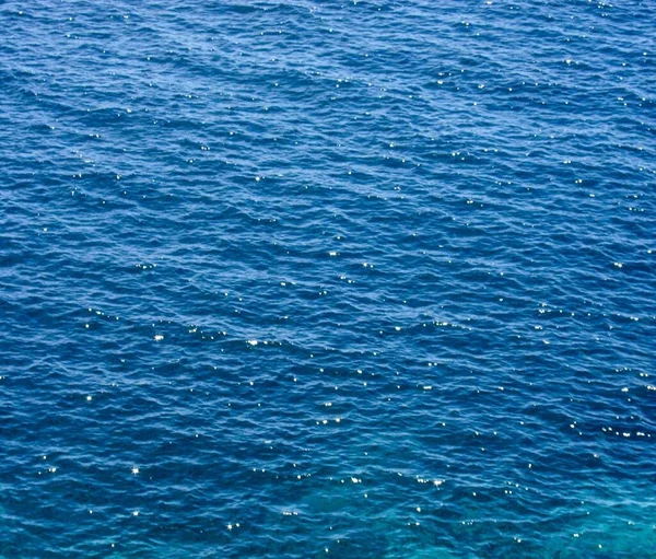 Modèle Texture Eau Bleue Midi Sur Océan Atlantique — Photo
