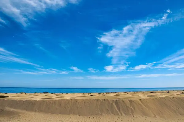 Пляж Голубое Небо Фото Качестве Фона — стоковое фото