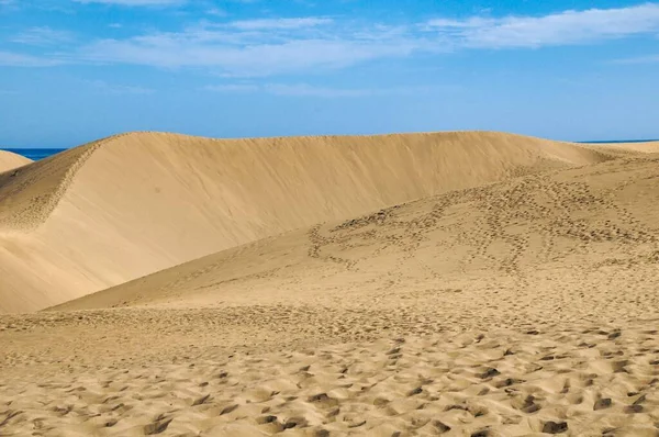 Dunas Areia Deserto Foto Como Fundo — Fotografia de Stock