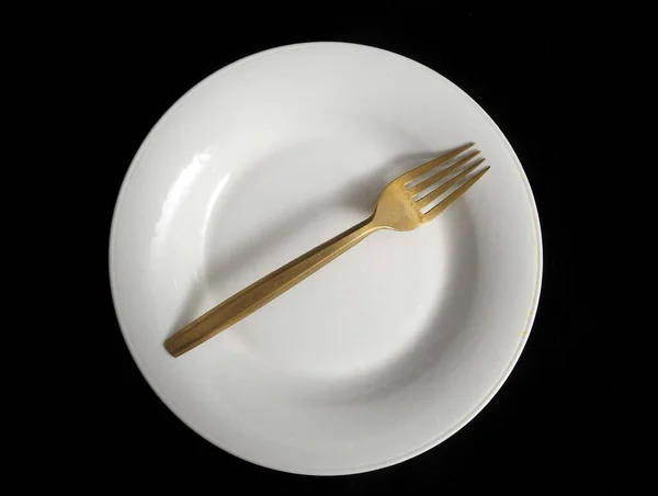 Древневинтажная Серебряная Посуда Черном Фоне — стоковое фото