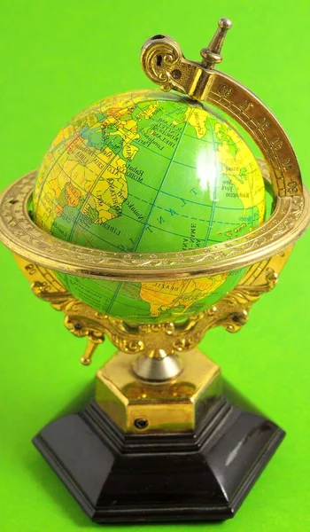 Globe Planet Earth Barevném Pozadí — Stock fotografie