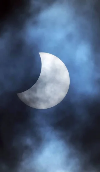 Partial Solar Eclipse on a Cloudy Day 03.11.2013