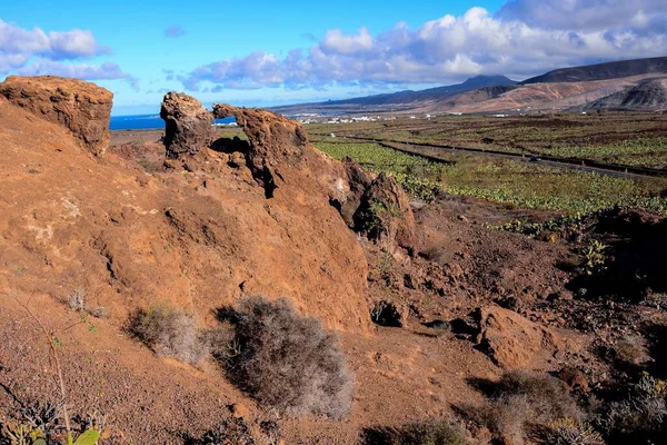 Spanish View Paysage Dans Les Îles Canaries Tropicales Volcaniques Espagne — Photo