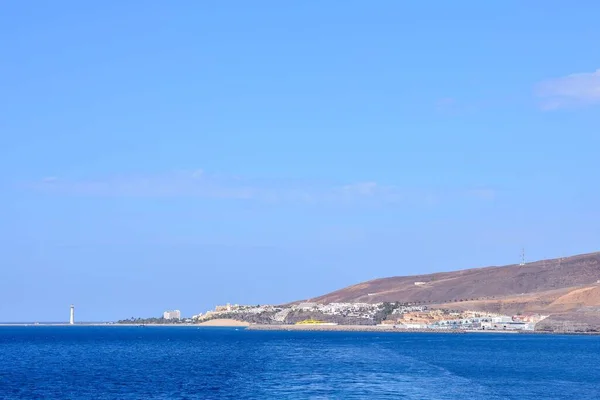 Španělský Pohled Krajina Fuerteventura Tropické Sopečné Ostrovy Španělsko — Stock fotografie