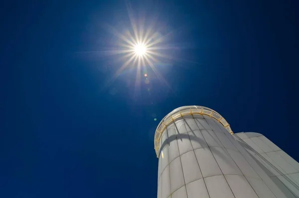 Telescópios Observatório Astronómico Teide Tenerife Espanha — Fotografia de Stock