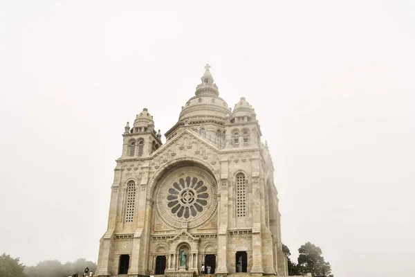 Dettaglio Dell Edificio Monumentale Del Santuario Della Chiesa Sulla Cima — Foto Stock