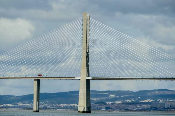 2005 Vasco Gama Bridge Lisbon Portugal Beautiful Photo Digital Picture — 스톡 사진