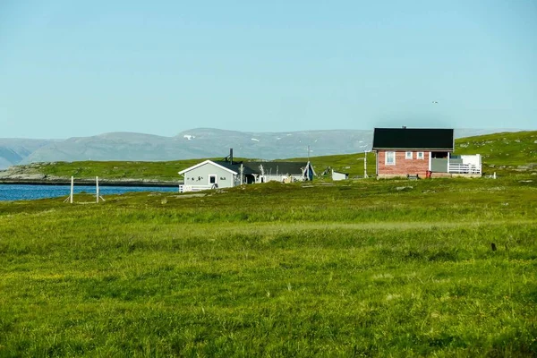 農場の家の風景美しい写真デジタル画像 — ストック写真