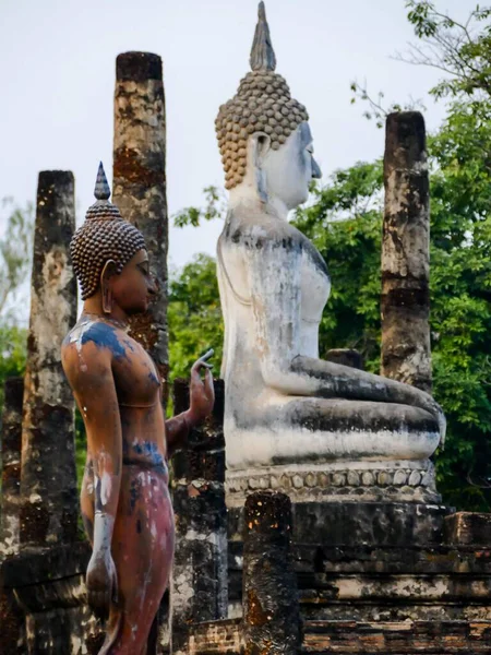 Buddha Άγαλμα Στην Ταϊλάνδη Όμορφη Φωτογραφία Ψηφιακή Εικόνα — Φωτογραφία Αρχείου