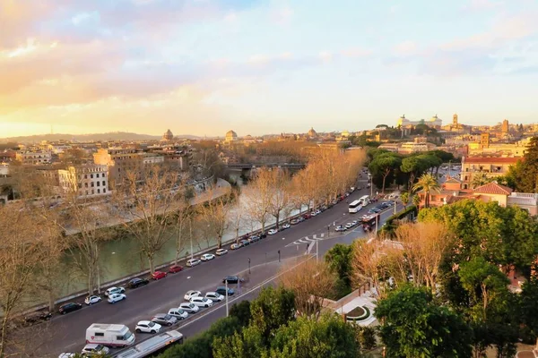 Vista Sulla Città Roma Italia — Foto Stock