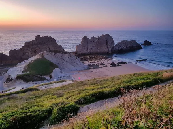 Hermoso Atardecer Sobre Mar —  Fotos de Stock