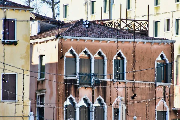 Βενετία Ιταλία Παλιός Δρόμος Της Πόλης — Φωτογραφία Αρχείου