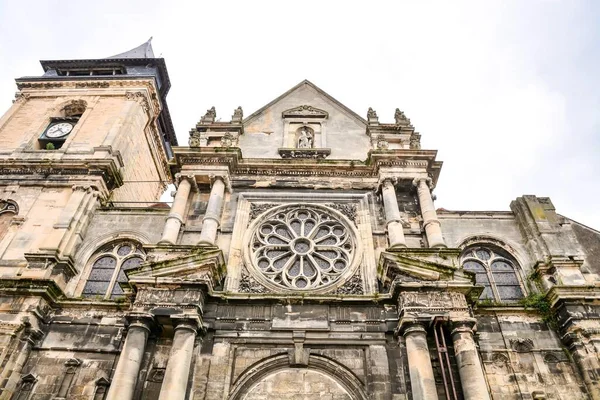 Facade View Gothic Cathedral France — Foto Stock