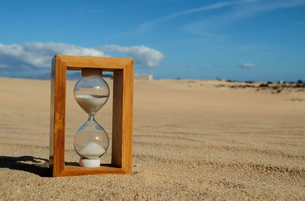 View Sand Beach Hourglass — Stock Fotó