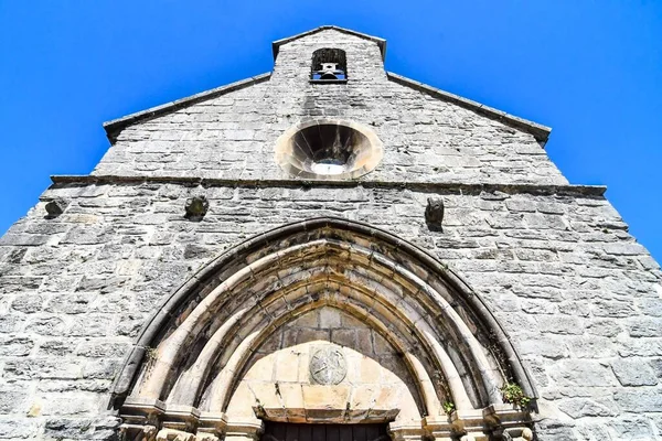 Facade Ancient Church Spain — Stockfoto
