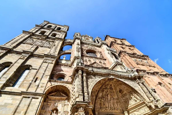 Hermosa Fachada Catedral Medieval España — Foto de Stock