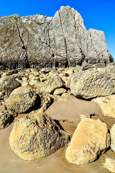 Vue Sur Les Rochers Côte — Photo