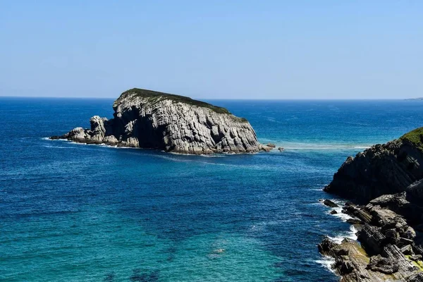 Vue Côte Maritime Avec Rochers — Photo